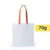 Borsa in TNT personalizzata, arancione, TNT 70 g/m2, 36 x 40 cm