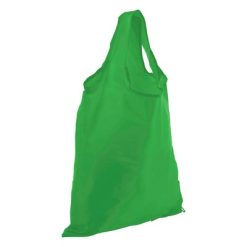 Borsa pieghevole personalizzata in poliestere, verde, poliestere 210D, 37,5 x 50 x 0,1 cm