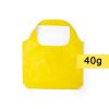 Borsa pieghevole personalizzata in poliestere, giallo, poliestere 190T, 45 x 35 cm