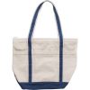 Borse in tessuto personalizzate blu, cotone 500 g/m2, 50,8 x 38 x 22,8 cm