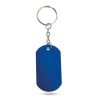 Portachiavi personalizzati blu scuro, alluminio, 2,9 x 5,4 x 0,1 cm