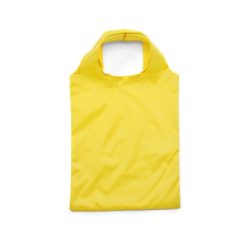 Sacchetto di plastica personalizzato, pieghevole, giallo, poliestere 190T, plastica, 53 x 31 cm