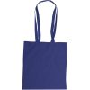 Borse in tessuto personalizzate blu scuro, cotone 110 g/m2, 38 x 42 x 0,1 cm (maniglie 2,5 x 85 cm)