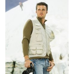 Gilet personalizzati, beige, 35% cotone, 65% poliestere, misure: L, XL, XXL