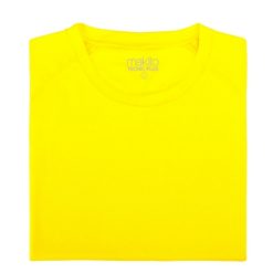 Maglietta personalizzata fluorescente, poliestere 135 g / m2, giallo