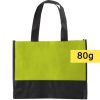 Borsa in TNT personalizzata, verde chiaro, TNT 80 g/m2, 38 x 29 x 10 cm