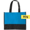 Borsa in TNT personalizzata, blu, TNT 80 g/m2, 38 x 29 x 10 cm