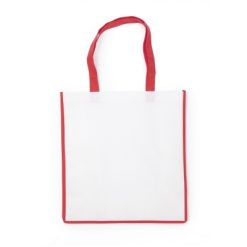 Borsa in TNT personalizzata, rosso, TNT 80 g/m2, 38 x 40 x 16 cm