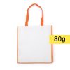 Borsa in TNT personalizzata, arancione, TNT 80 g/m2, 38 x 40 x 16 cm