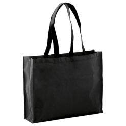 Borsa in TNT personalizzata, nero, TNT 90 g/m2, 40 x 32 x 11 cm