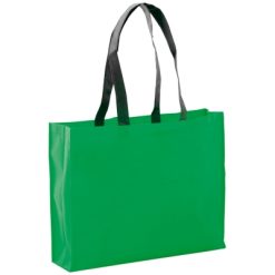 Borsa in TNT personalizzata, verde, TNT 90 g/m2, 40 x 32 x 11 cm