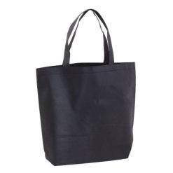 Borsa in TNT personalizzata, nero, TNT 80 g/m2, 40 x 35 x 10 cm