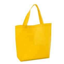 Borsa in TNT personalizzata, giallo, TNT 80 g/m2, 40 x 35 x 10 cm