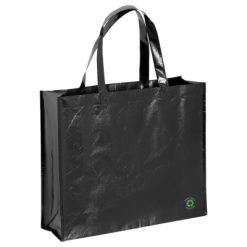 Borsa in TNT personalizzata, nero, TNT laminato 100 g/m2, 40 x 35 x 13 cm