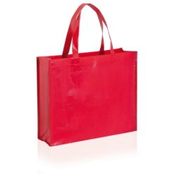 Borsa in TNT personalizzata, rosso, TNT laminato 100 g/m2, 40 x 35 x 13 cm