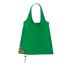 Borsa pieghevole personalizzata in poliestere, verde, poliestere 190T, 38 x 40 cm