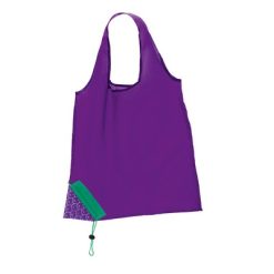 Borsa pieghevole personalizzata in poliestere, viola, poliestere 190T, 38 x 40 cm