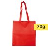 Borsa in TNT personalizzata, rosso, TNT 70 g/m2, 36 x 40 cm