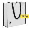 Borsa in PP (polipropilene) personalizzata, bianco, PP-tessuto120 g/m2, 38 x 38 x 12 cm