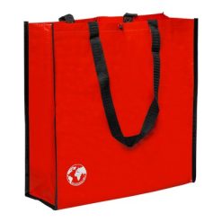 Borsa in PP (polipropilene) personalizzata, rosso, PP-tessuto120 g/m2, 38 x 38 x 12 cm