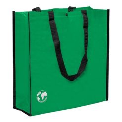 Borsa in PP (polipropilene) personalizzata, verde, PP-tessuto120 g/m2, 38 x 38 x 12 cm