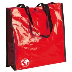 Borsa in PP (polipropilene) personalizzata, rosso, PP-tessuto120 g/m2, 38 x 38 x 12 cm