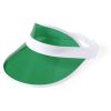 Visera personalizzata verde, PVC, Ø18,5 cm