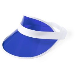 Visera personalizzata blu, PVC, Ø18,5 cm