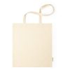 Borse in tessuto personalizzate beige, 100% cotone organico 120 g/m2, 38 x 42 cm