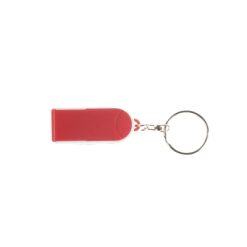 Portachiavi personalizzati, detergente per schermo e supporto per telefono rosso, HIPS, microfibra, 2 x 4,8 x 1,3 cm