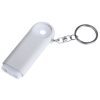 Portachiavi personalizzati, gettone da spesa, torcia LED bianco, ABS, 2,5 x 7 x 1 cm