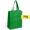 Borsa in TNT personalizzata, verde, TNT 70 g/m2, 32 x 42 x 15 cm