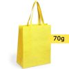 Borsa in TNT personalizzata, giallo, TNT 70 g/m2, 32 x 42 x 15 cm