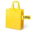 Borsa in TNT personalizzata, giallo, TNT laminato 100 g/m2, 30 x 34 x 12 cm