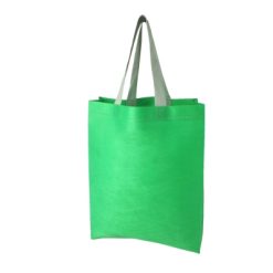 Borsa in TNT personalizzata, verde, TNT 70 g/m2, 30 x 37 x 10,5 cm