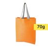 Borsa in TNT personalizzata, arancione, TNT 70 g/m2, 30 x 37 x 10,5 cm