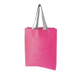 Borsa in TNT personalizzata, rosa, TNT 70 g/m2, 30 x 37 x 10,5 cm