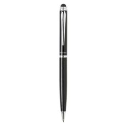 Penne personalizzate di lusso, touch pen Swiss Peak, nero, argento, metallo, 14,0 x Ø 1,0 cm