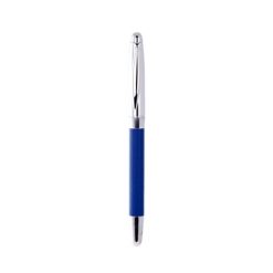 Set scrittura personalizzato, penna a sfera e penna roller, blu, metallo, PU, 16,7 x 6,6 x 2,3 cm