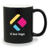 Tazza magica opaca personalizzata con stampa arcobaleno - nero 300 ml, Diam 8 cm, Alt(h) 9,5 cm, 6AKS504EOBK